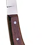 Left Handed Hoof Knife with Wooden Handle